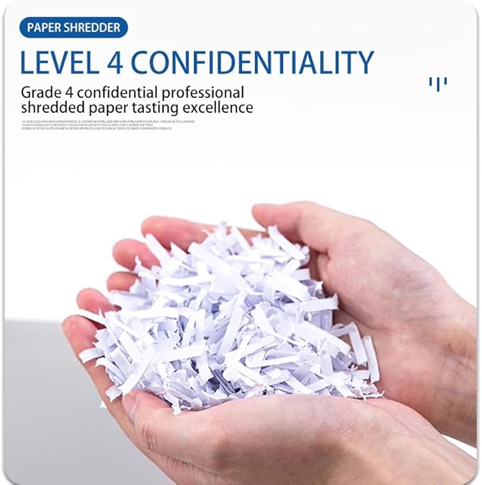 Paper Shredder,18-Sheet Cross Cut, 8 Gallon Pull Out Bin, P-4 Security Level, Shred Paper and Credit Card and Durable&Fast for Home Office