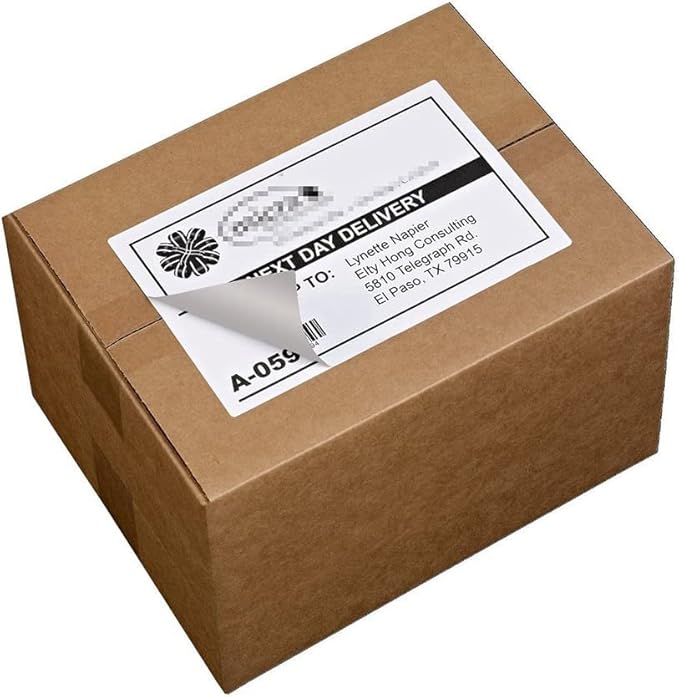 Shipping Label with Rounded Corner, 8.5 x 5.5 Inches Half Sheet Self Adhesive Shipping Address Labels for Laser and Inkjet Printer, 40000