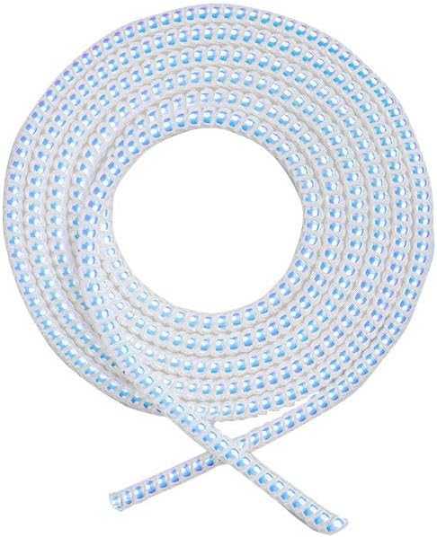 3pcs Laser Spiral Cable Protectors - Charger/USB Data Cable Sleeves | Headphone Cord Savers for Phones, Earphones | Pet Chew Prevention, Durable Cable Guards | Essential Cord Accessories (White)