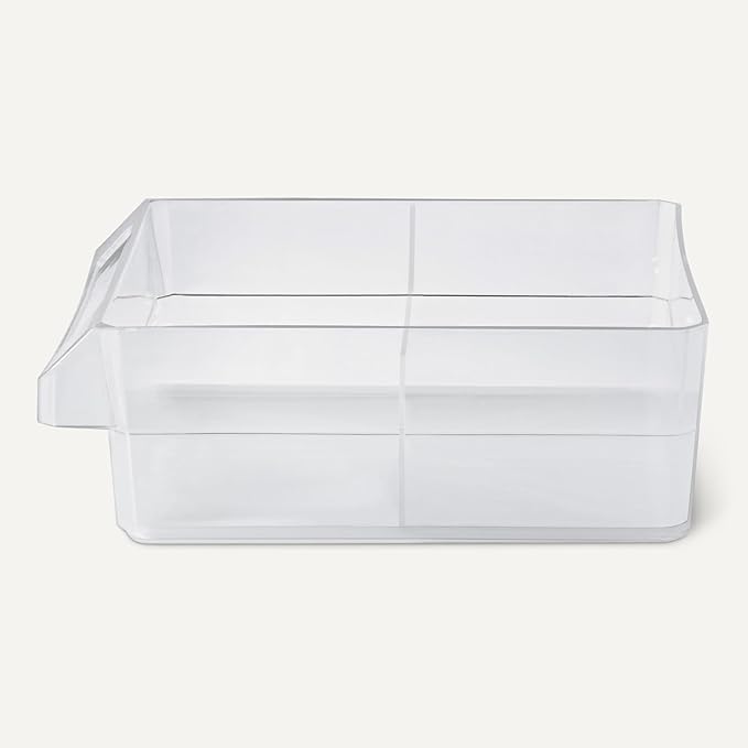 Amazon Basics Storage Cabinet, 24-Drawer Plastic Organizer with Dividers for Office/Craft/Tools, Wall Mountable, 6.3 x 21.3 x 15.8 inch, Black