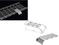 Kable Kontrol Water Fall Cable Guider - Tray Dividing and Routing - Wire Mesh Management Rack Basket, Zinc Plated Steel NEC Approved for Network, Fiber Optic, Cabling Accessory