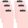 Zoenley Legal Size Clipboard Set of 6, Pink 8.5 x 14 Clip Board for Lawyer, Nurse, Business, with Low Profile Black Clip, Office & School Supplies