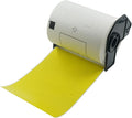 BETCKEY - Shipping Labels Replacement for Brother DK-1241 (4 in x 6 in), Compatible with Brother QL Label Printers [1 Rolls/200 Labels, Yellow]