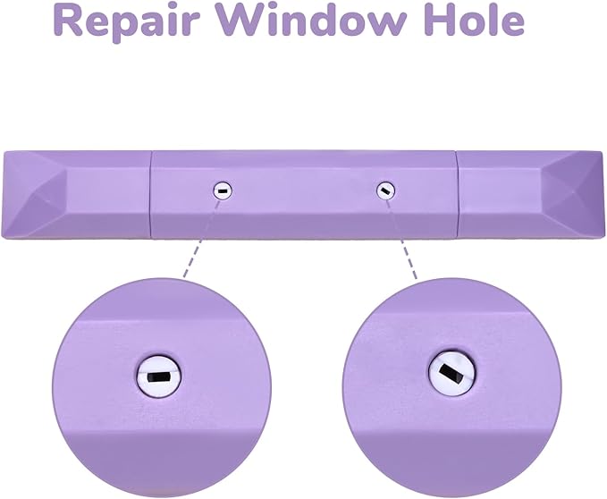 Temiary 4 Pcs 2 in 1 White Correction Tape and Double Sided Roller Set, Aesthetic Smooth Pull Out Tapes with Adhesive Glue Tape Roller Runner for School Office Supplies (Purple)