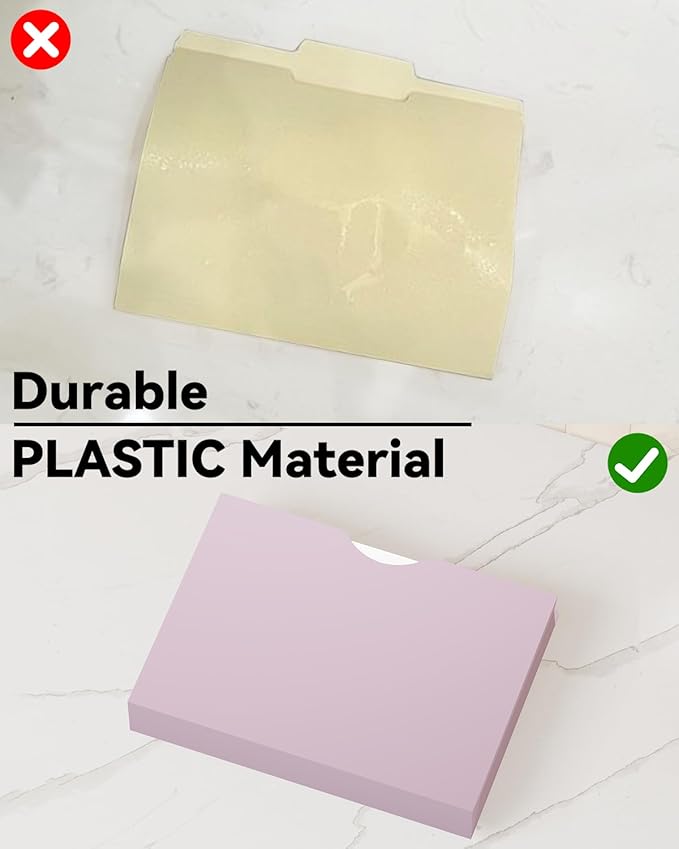 2 Inch Plastic Manila File Jacket & File Pockets,Heavy Duty 2 Inch Expanding Manila Pocket File Folders Letter Size,Reinforced Project File Jackets,Job Folders File Jackets-Assorted Color