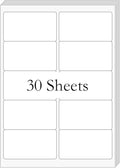 2” x 4” (300 Labels) Shipping Mailing Labels, Printable White Sticker Label for Laser Inkjet Printer, Permanent Adhesive Mailing Address Labels for Packages Envelopes (30 Sheets)