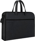 Oxford Document Bag with Handle Waterproof Lightweight Portable Zippered File Bag for Carrying Paper Files Filing Folder