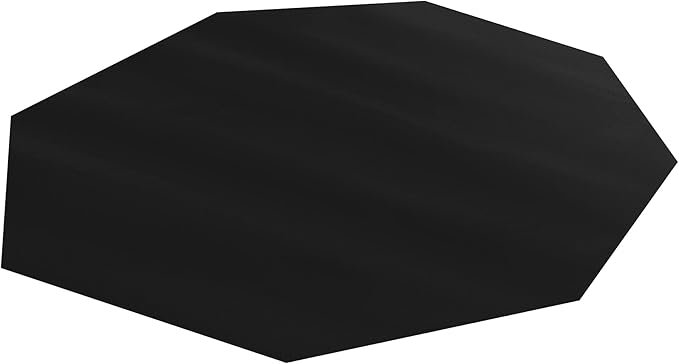 DESKU - Octagon Gaming Chair Mat, Computer and Office Chair Mat for Carpet, Black, 46 Inches x 49.5 Inches, Made in The USA