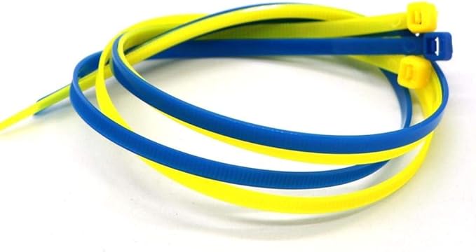 SYD 4 Inch length, 18lb Small size Self Locking Nylon Cable Zip Ties -1000 Piece (Blue)
