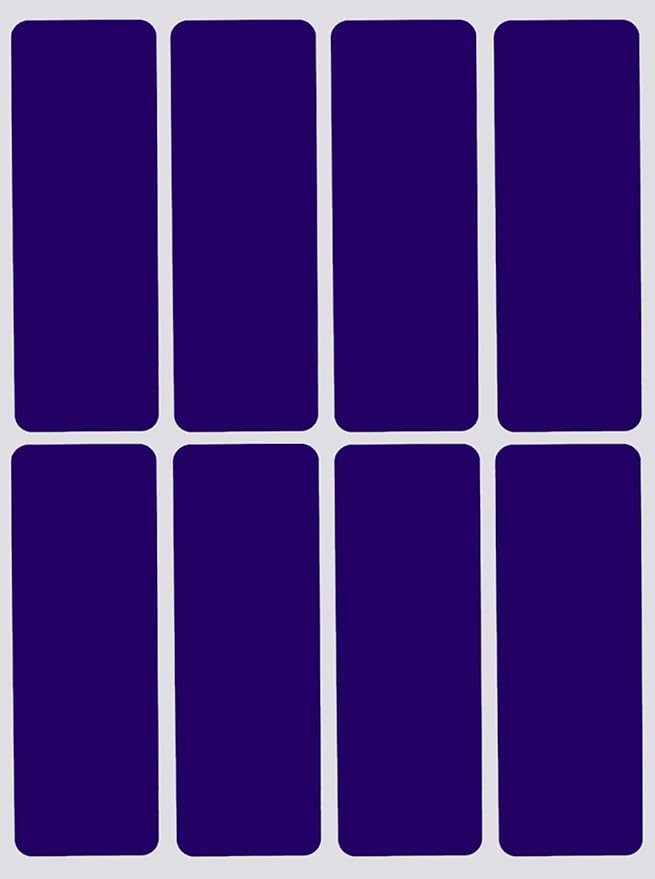 3x1 inch Rectangular Color Coding Labels (75mm x 25mm) Royal Blue Blank Stickers Labels 864 - Pack by Royal Green