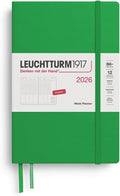 LEUCHTTURM1917 - Week Planner 2026, Hardcover, Paperback (B6+), Spring Leaf (Jan 1 - Dec 31, 2026)
