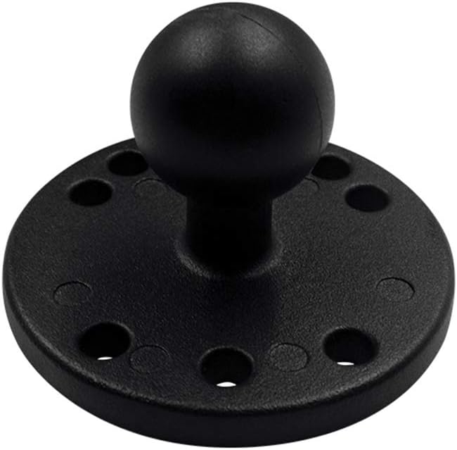 Strg 1'' Ball Mount with AMPS Round Plate, Ball Mount Base Compatible with RAM and 1" B Size Ball Double Socket Arms from Arkon, iBolt and Tackform Enterprise Series