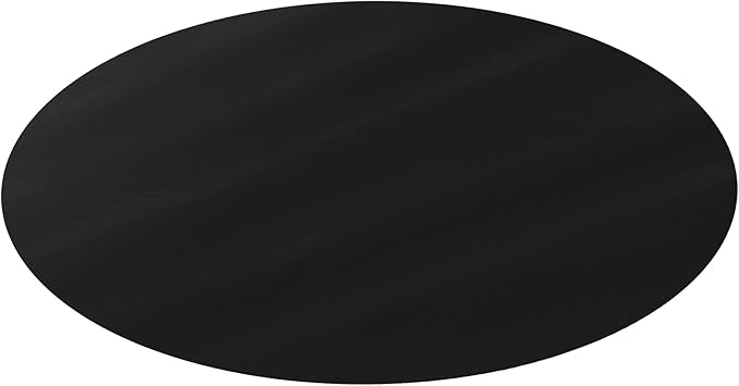 DESKU - Circle Gaming Chair Mat, Computer and Office Chair Mat for Carpet, Black, 46 Inches, Made in The USA