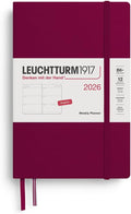 LEUCHTTURM1917 - Weekly Planner 2026, Hardcover, Paperback (B6+), Port Red (Jan 1 - Dec 31, 2026)