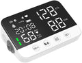 Digital Upper Arm Blood Pressure Monitor for Home Use, Rechargeable, Large LED Display, Systolic Diastolic Pulse Reading, Voice Broadcast, 240 Memory Storage for 2 Users，FDA Cleared