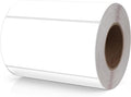 Meitaat White Rectangle Stickers 4 x 2 Inch Color Coding Labels Vinyl Roll Self-Adhesive Waterproof Removable 500 PCS