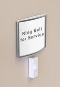 Silver Curved Design Office Directory Signs With Non-glare Lens for Displaying 4 x 5-5/8-Inch Graphics, Vertical Or Horizontal Display - Sold In Sets Of 5