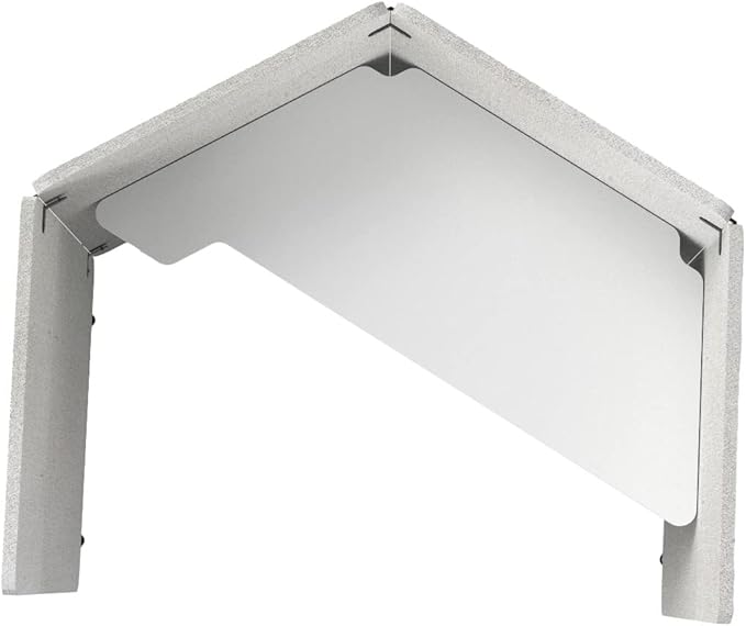 Stand Up Desk Store Noise Reducing Recycled PET 4 Panel Workpod with Height Adjustable Desk (Cool Gray, 73" W x 62.75” D x 54.5” H)