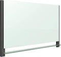 Quartet Glass Whiteboard, Magnetic Dry Erase White Board, 85" x 48", Wide Format with Invisible Mount, Black Aluminum Frame, Evoque (G8548BA)