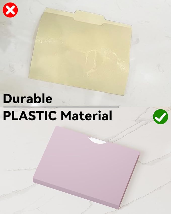 Ansook Plastic Manila File Jacket & File Pockets Letter Size,Heavy Duty 1 Inch Expanding Manila Pocket File Folders,Extra Capacity Project File Jackets,Job Folders File Jackets-Assorted Color
