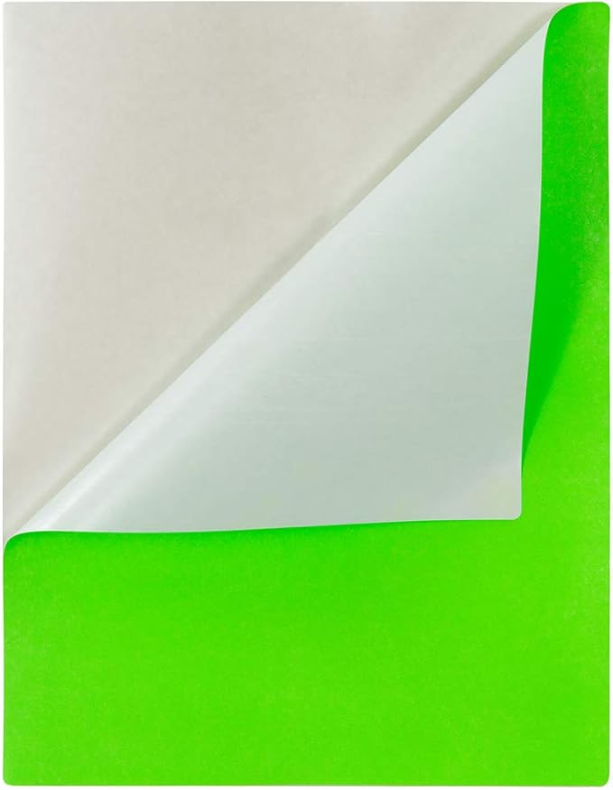JAM PAPER Full Sheet Shipping Labels - Printable Sticker Paper - 8 1/2 x 11 - Neon Green - 10 Full Pages/Pack