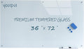 Magnetic Glass White Board 72"X36" Premium Tempered Dry Erase Boards Wall Mounted Frameless Whiteboard Message Writing Boards (White)