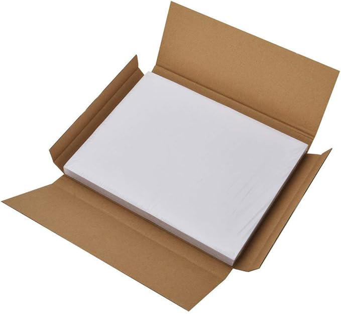 RBHK Half Sheet Self Adhesive Shipping Labels for Laser & Inkjet Printers, 2000 Labels, Rounded Corner (1000 Sheets)
