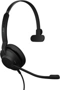 Jabra Evolve2 30 SE (2025 Version) Wired Single-Ear Headset with Microphone – Computer Headset - USB-A and USB-C Cable - Works with All Online Meeting Platforms - Black