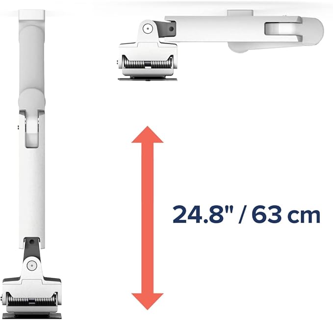 Ergotron – HX Single Ultrawide Monitor Arm with HD Pivot, VESA Wall Mount – for 1000R Curved Monitors Up to 49 Inches, 28 to 42 lbs – HD Pivot, Polished Aluminum