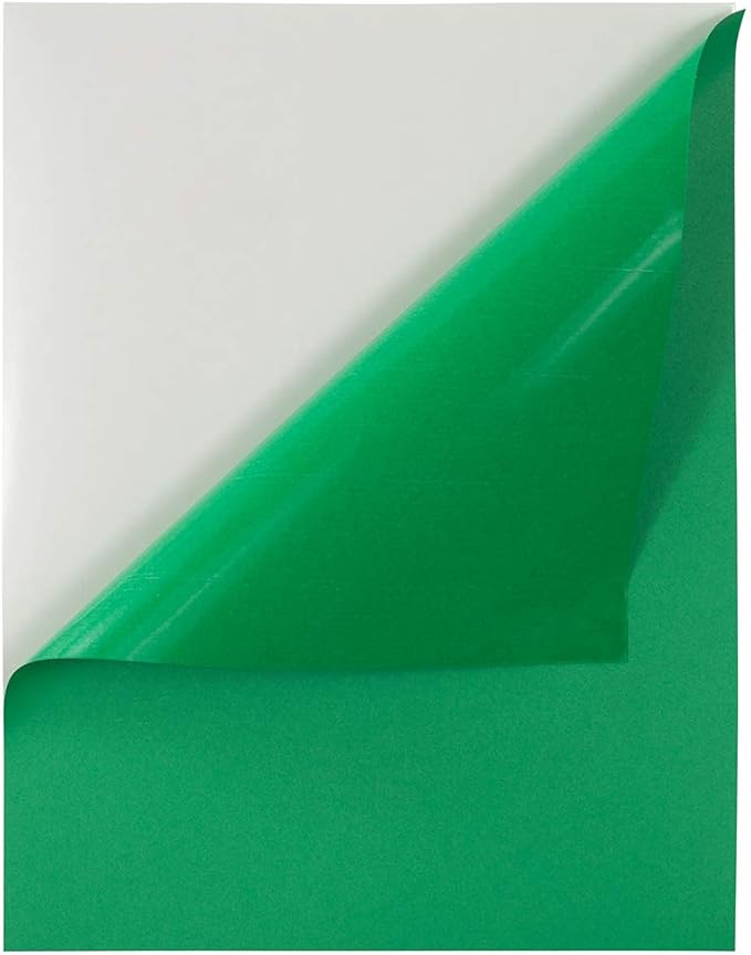 JAM PAPER Full Sheet Shipping Labels - Printable Sticker Paper - 8 1/2 x 11 - Green - 10 Full Pages/Pack