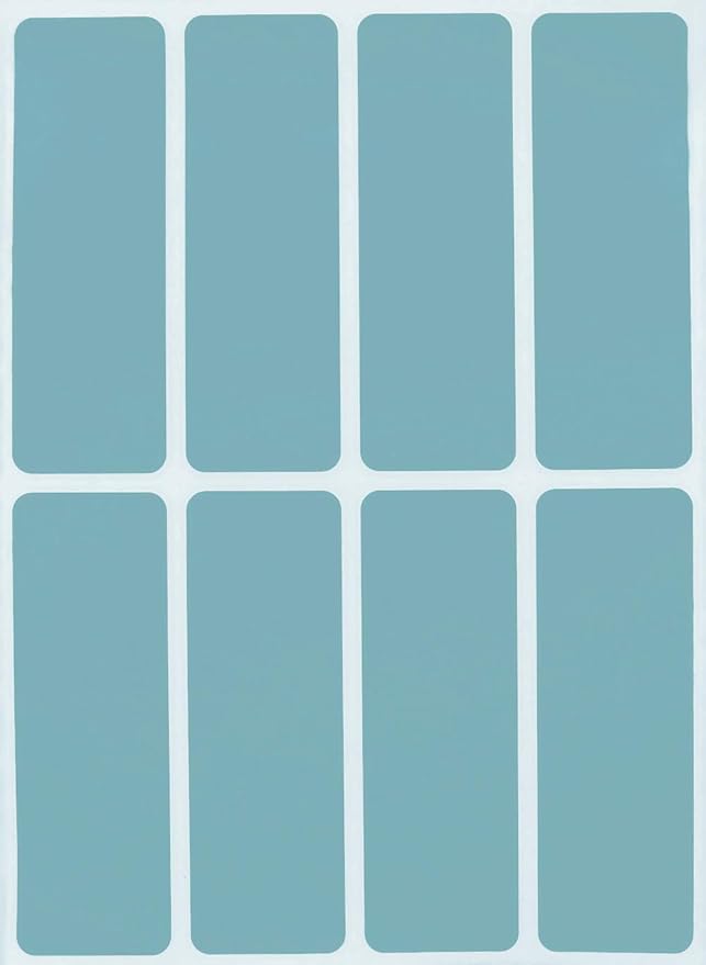 Royal Green Rectangular Stickers Color Coded Write on Labels for Organizing, Moving, & Mailing, 3x1 inch Stickers to Write On Labels & Tags for Home, Office, and School Projects, 120-Pack (Light Blue)