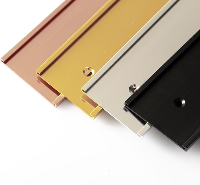 2" x 8" Aluminum Office Desk Nameplate Sign Holder (Gold) 10 Pack