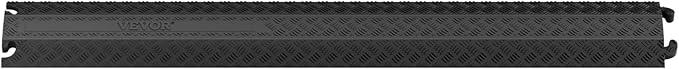 VEVOR 3 PCs Drop Over Cable Cover Ramp, 2,000 lbs/axle Load Capacity, Heavy Duty Cable Hose Protector Ramp, Floor Cord Cover for High Walking Traffic Areas Indoor Outdoor Home Office Warehouse School