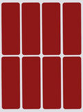 3x1 inch Rectangular Color Coding Labels (75mm x 25mm) Red Velvet Blank Stickers Labels 864 - Pack by Royal Green