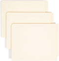 Smead Shelf-Master End Tab Fastener File Folders, 25 Count, Manila, Reinforced Straight-Cut Tabs, Letter Size (34114) (Pack of 10)