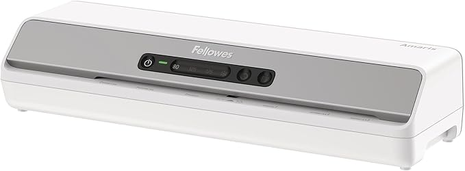 Fellowes Amaris 125 laminator Machine, School or Office use, 12.5 max Width, with 10 Jam Free Laminating Sheets
