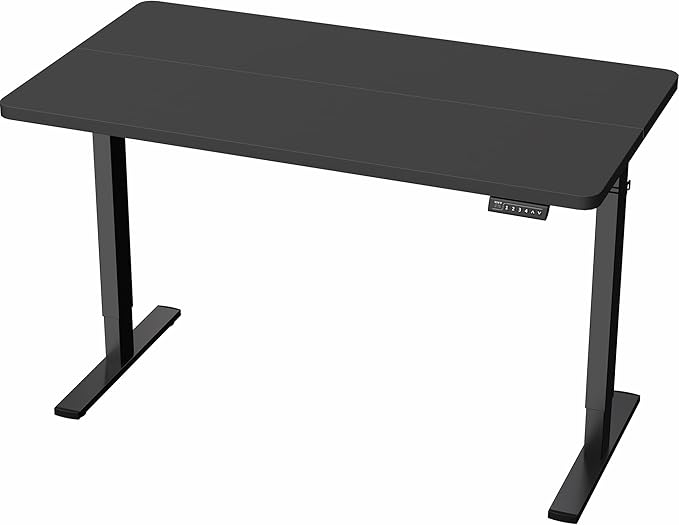 VIVO Electric 43 x 24 in Standing Desk, Memory Height Adjustment, 1B Series, Black Top, Black Frame, DESK-1B4B