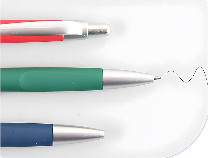 AGOWOO Personalized Pens with Custom Name Text Logo Bulk 100/200/300/500 Pcs Optional for Business Church Customized Ballpoint Pen (Navy)