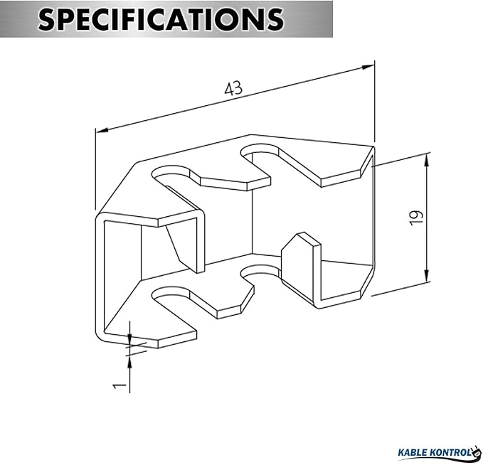 Kable Kontrol Stainless Steel Fast Lock Splice – Splice Connection Hardware - Wire Mesh Tray Cable Management Rack Cable Basket, NEC Approved for Network, Fiber Optic, Cabling Accessory
