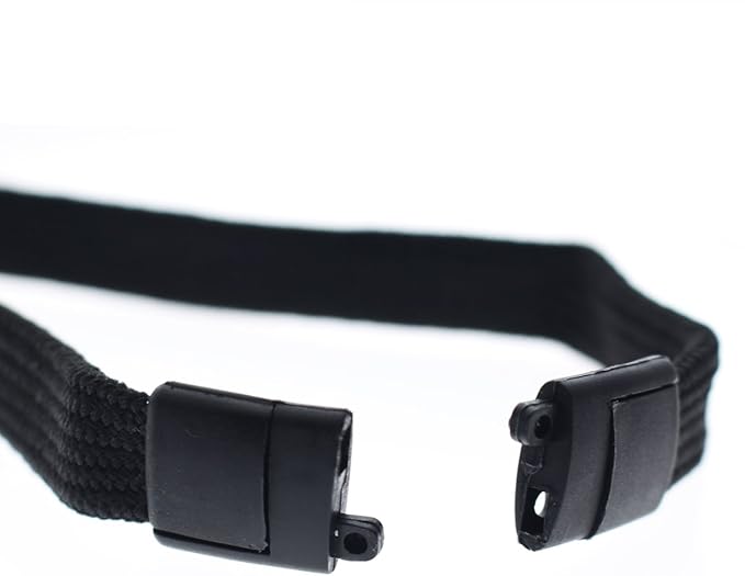 Specialist ID Bulk 25 Pack - Heavy Duty Breakaway Lanyards for Keys and Id's with Key Chain Split Ring - Break-Away Clasp and Keychain Keyring/ID Holder Attachment at Bottom (Black)…