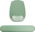 Wrist Rest Support for Mouse Pad and Keyboard Set, Ergonomic Gel Computer Keyboard Wrist Rest with Memory Foam for Long Hours of Work, Gaming, Studying-Relieve Wrist Pain (Mint Light Green)