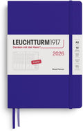 LEUCHTTURM1917 - Week Planner 2026, Hardcover, Medium (A5), Ink (Jan 1 - Dec 31, 2026)