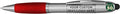 DISCOUNT PROMOS Custom Stylus Ballpoint Pens Set of 50, Personalized Bulk Pack - Black Ink, Great for Office, School, Business, Tradeshows, Events - Red