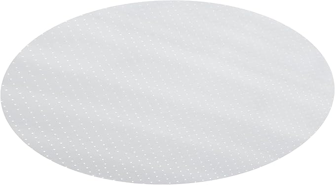 DESKU - Circle Gaming Chair Mat, Computer and Office Chair Mat for Carpet, Clear, 46 Inches, Made in The USA