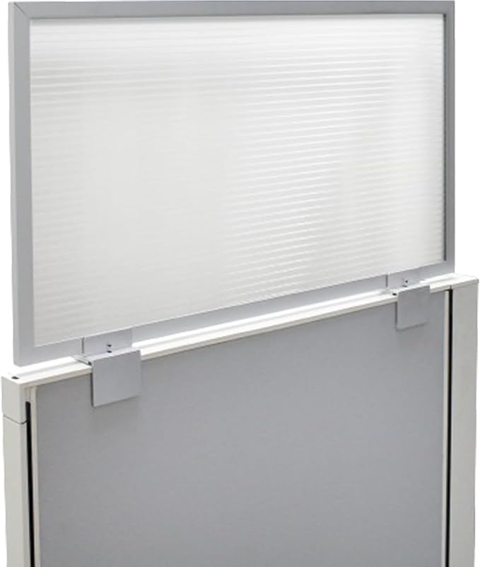 OBEX Screen & Office Panel Extender Polycarbonate Desk Privacy Panel & Divider for Office Cubicle, 18" x 60", Translucent