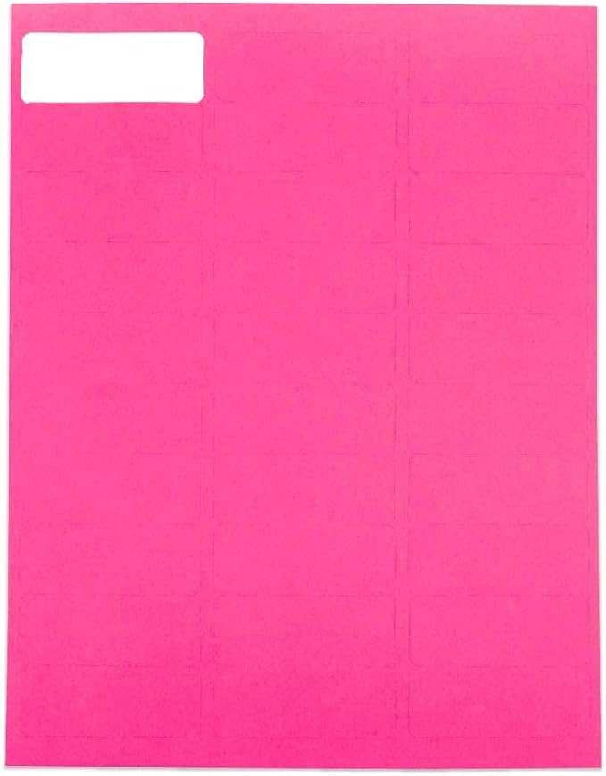 JAM PAPER Return Address Labels - Standard Mailing - 1 x 2 5/8 - Assorted Bright Colors - 600 Shipping Labels/Pack