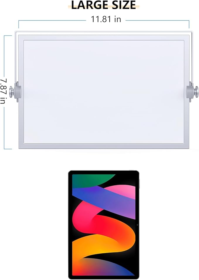 Small Dry Erase White Board, Magnetic Desktop Whiteboard with Stand, Dry Eease Board Mini Easel Double Sided on Table Top with Holder for Kids Drawing, Teacher Instruction