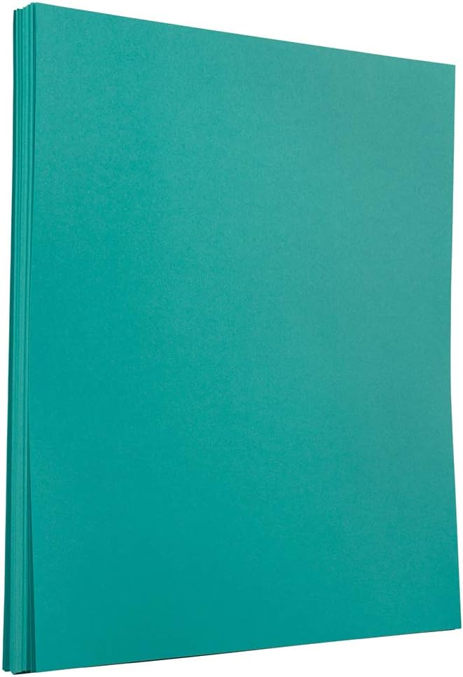 JAM PAPER Colored 24lb Paper - 90 gsm - 8.5 x 11 - Sea Blue Recycled - 500 Sheets/Ream