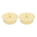 uxcell 2 Pcs Desk Grommet, 1.97 inch 50mm Desk Cable Hole Cover Wire Hole Insert for Home Office Table Cabinet Cord Organizer, Beige