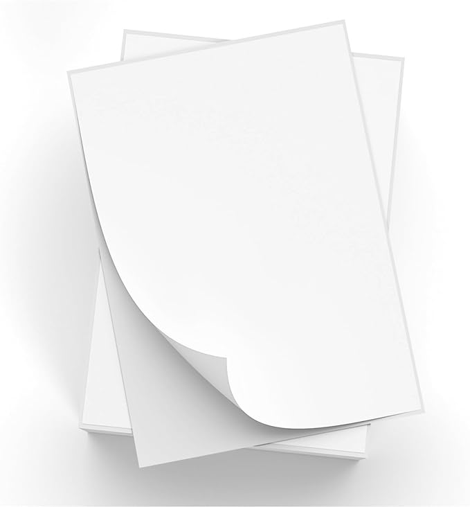 NefLaca 5000 Full Sheets Sticker Paper for Laser & Ink Jet Printers, 8.5" x 11" Full Sheet Address Shipping Label, 5000 Sheets 5000 Labels